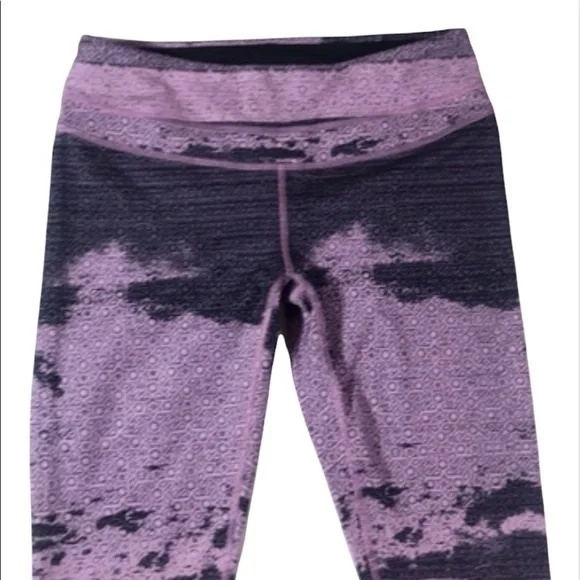 Lucy Studio Hatha High Tide Lavender/Black Full Length Leggings - Picture 5 of 8